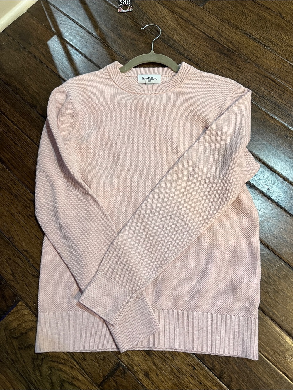 Goodfellow & Co Knit Crewneck Sweater in Pink Size Small H296